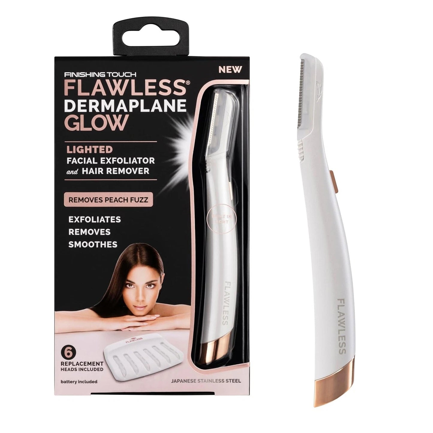 Casano Flawless Dermaplane Glow – Facial Hair Removal & Exfoliator | Casano