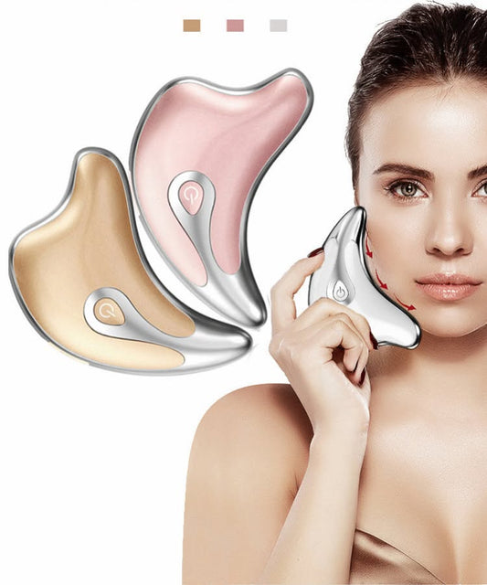 Casano Gua Sha Facial Massager – LED Light & Microcurrent Face Lifting Tool | Casano
